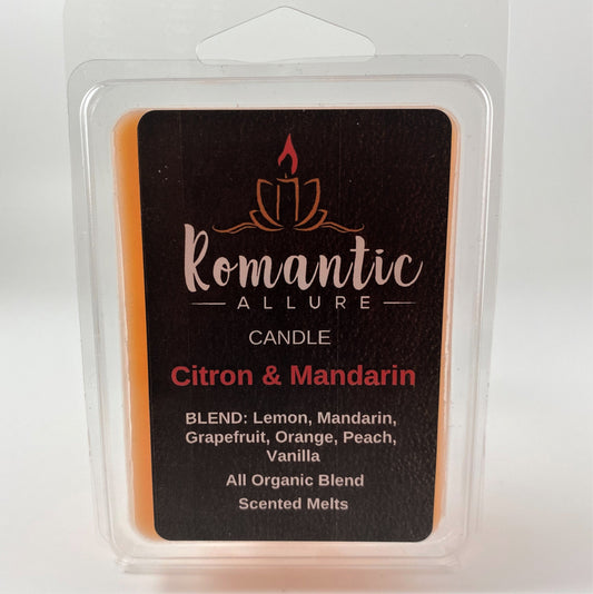 Citron & Mandarin Wax Melt - Romantic Allure Candle Company